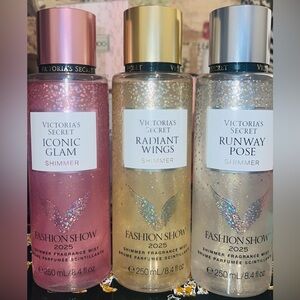 Victoria's Secret Runway Fashion show Shimmer mists limited edition 2025 bundle